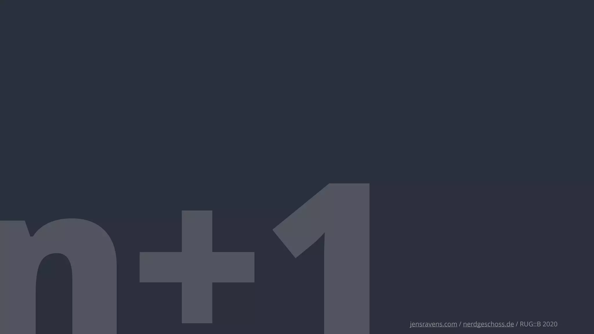 jensravens.com / nerdgeschoss.de / RUG::B 2020
 