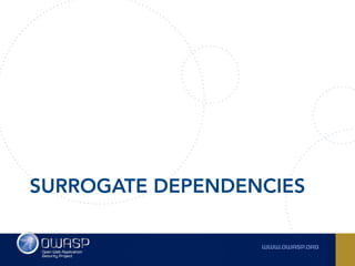 SURROGATE DEPENDENCIES
 