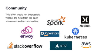 Community
This effort would not be possible
without the help from the open
source and wider communities:
 