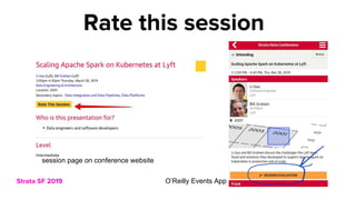 Strata SF 2019
Rate this session
session page on conference website
O’Reilly Events App
 