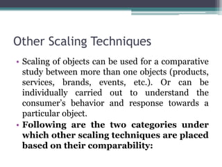 Measurement Concept/Scaling techniques | PPTX