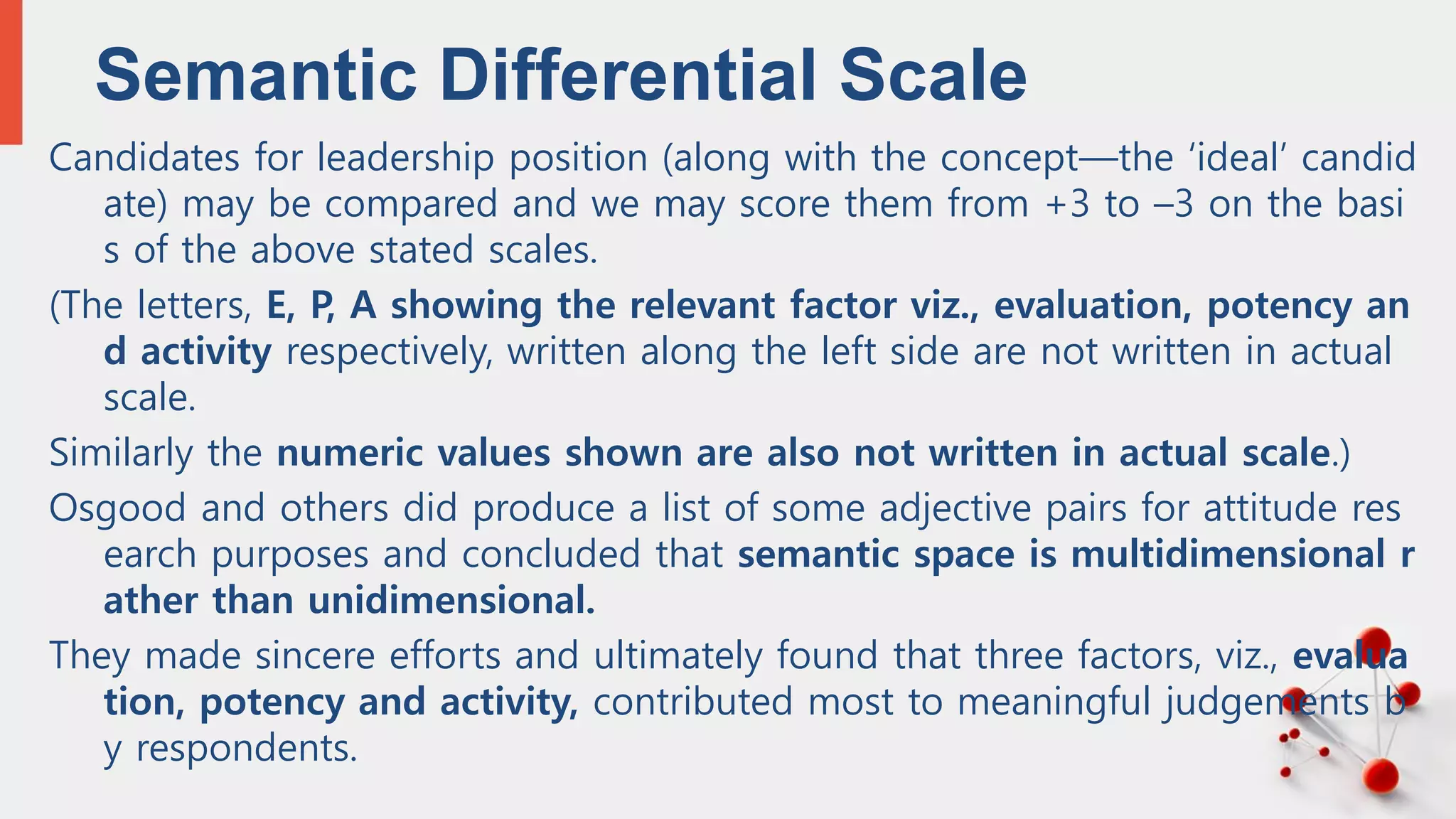 Attitude Measurement Scales - Likert‘s Scale, Semantic Differential ...