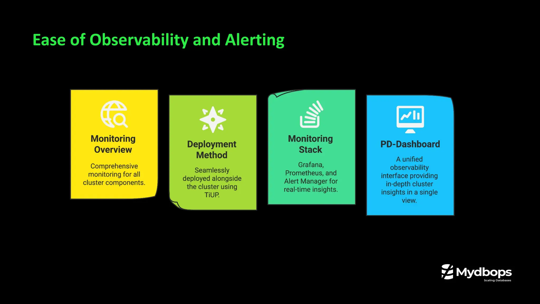 Ease of Observability and Alerting
 