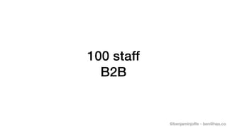 @benjaminjoffe - ben@hax.co
100 staff
B2B
 