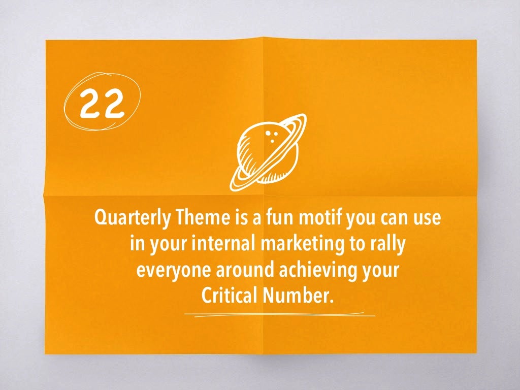 22 quarterly theme is a
