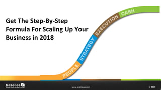 © 2016www.scalingup.com © 2016www.scalingup.com
Get The Step-By-Step
Formula For Scaling Up Your
Business in 2018
 
