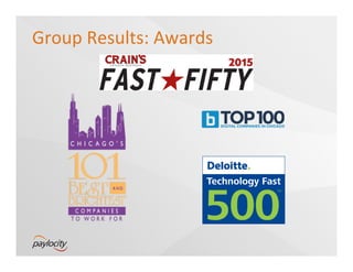 Group	
  Results:	
  Awards	
  
 