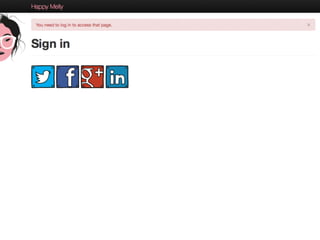Simplifying front-end development 
Twitter Bootstrap 
No custom CSS or JavaScript* 
Master-detail pages 
(HTML tables, straightforward layout) 
Edit pages 
(mostly standard Bootstrap form layout) 
@PeterHilton • 20 
* hardly any 
 