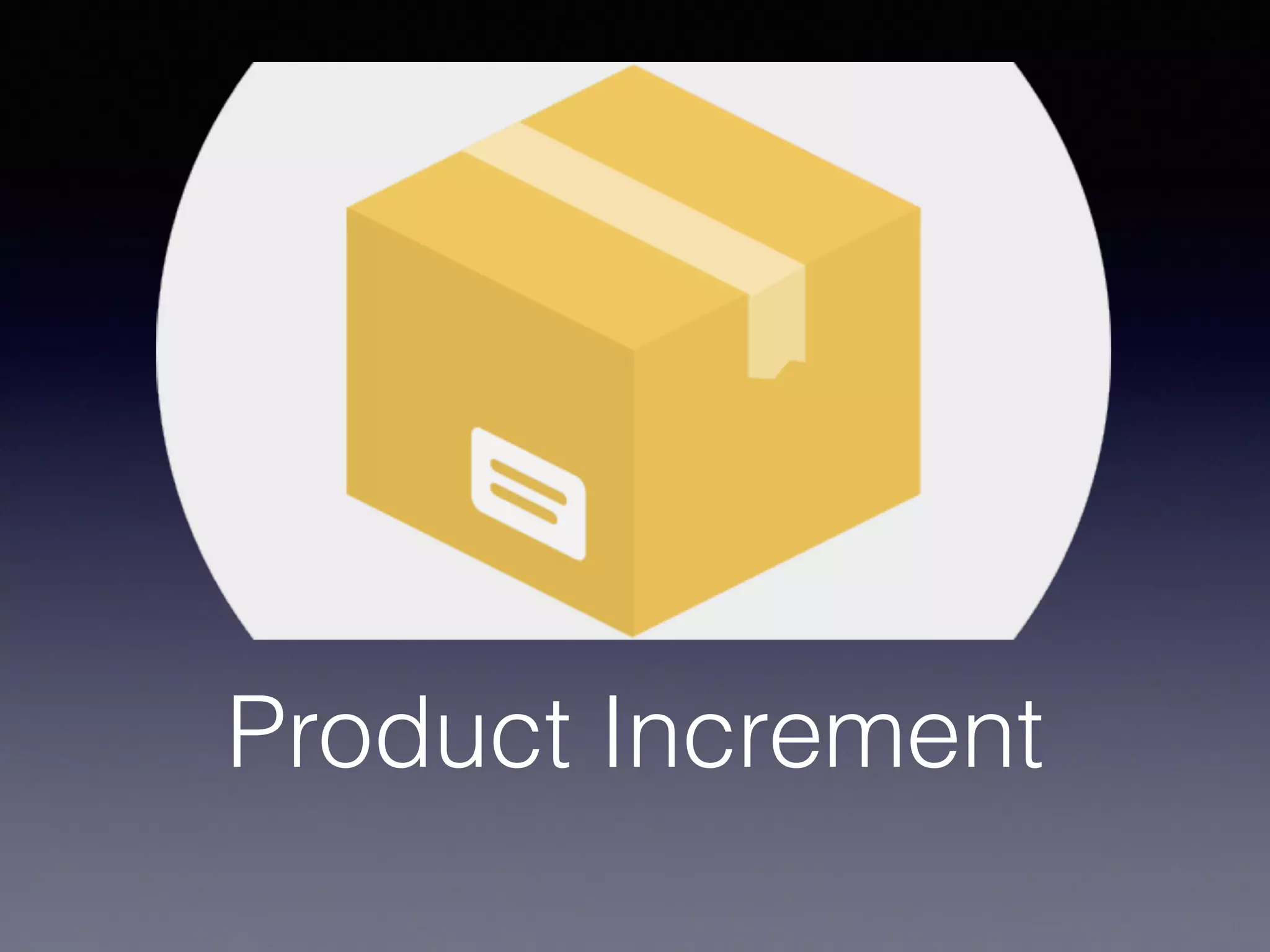 Product Increment 
 