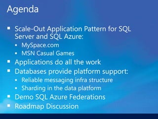 Scaling with SQL Server and SQL Azure Federations | PPTX