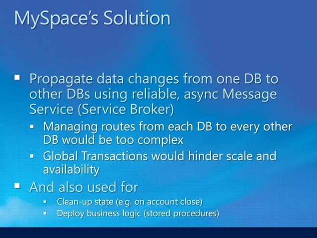 Scaling with SQL Server and SQL Azure Federations | PPT