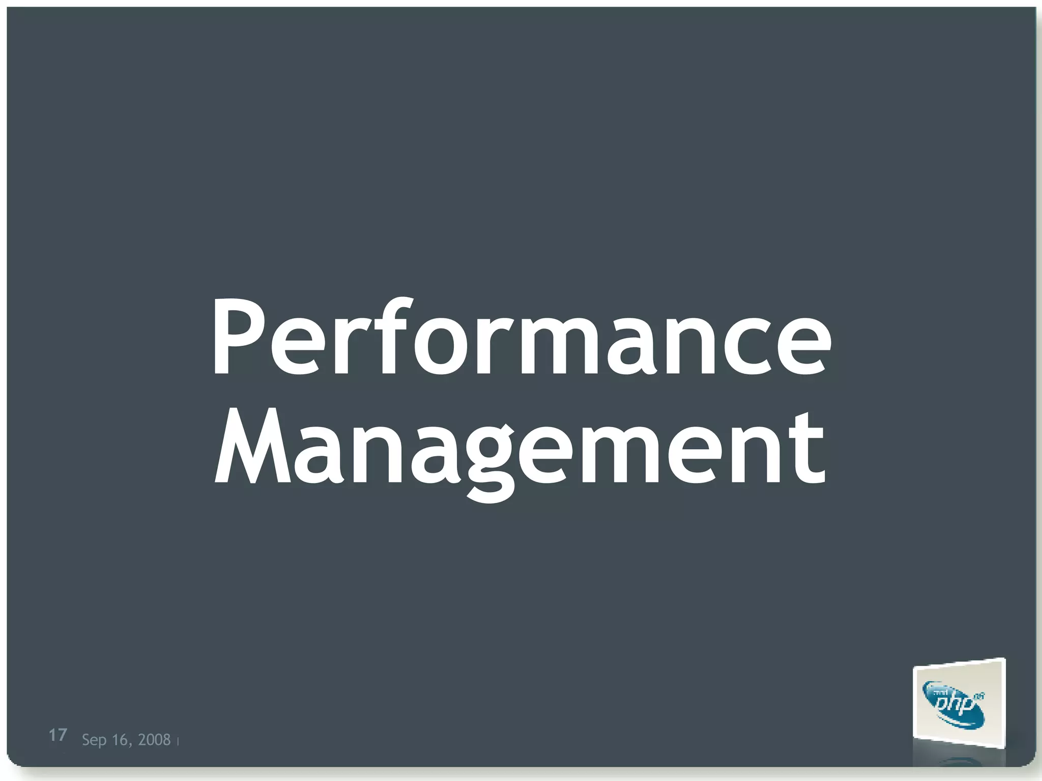 Performance Management 