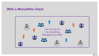 @aviranm
I am the server
I do everything
Resistance is futile!
With a Monolithic Giant
 