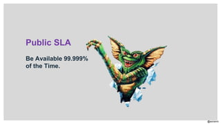@aviranm
Be Available 99.999%
of the Time.
Public SLA
 