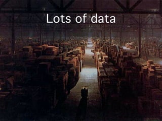 Lots of data
 