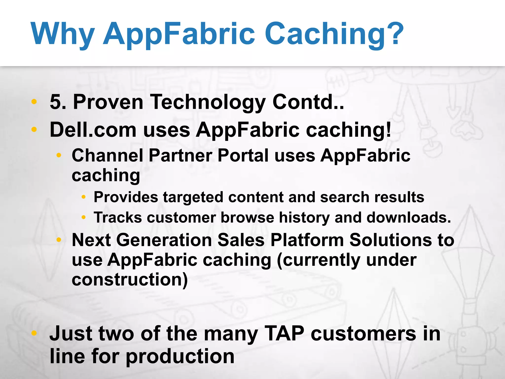 Why AppFabric Caching