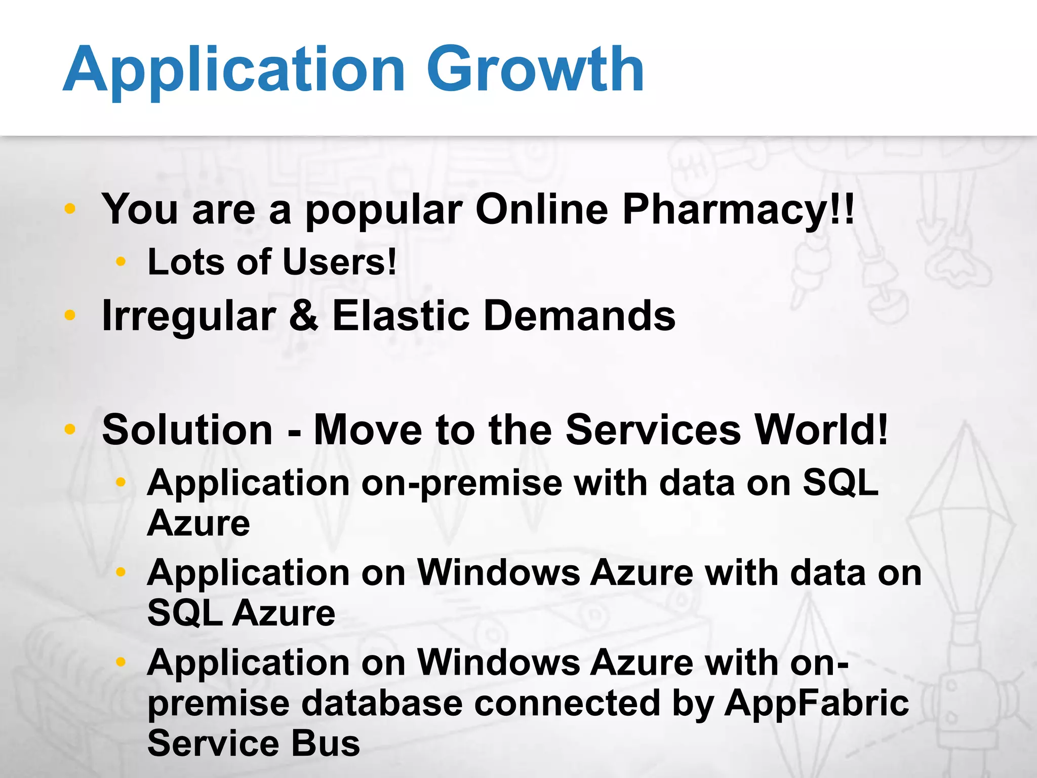 Resource Data - Pessimistic LockingClient1: GetAndLock ("k1")Client3: Get ("k1")Client2: GetAndLock ("k1")GetAndLock gets lock handleRegular Get succeeds Other GetAndLock on same item failsNew in Beta – Take locks on non-existent keysAllows you to co-ordinate creating new object amongst multiple clientsK1