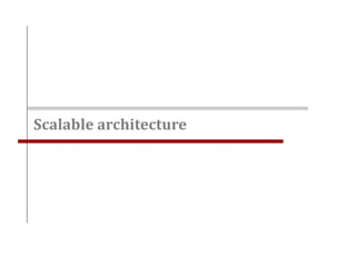 Scalable architecture
 
