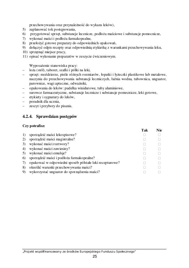 15 Wykonywanie Półstałych Leków Recepturowych