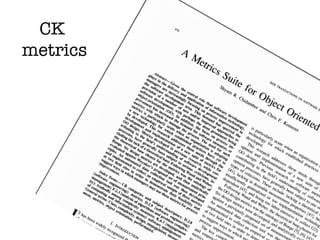 CK
metrics
SCAM	2016 32
 