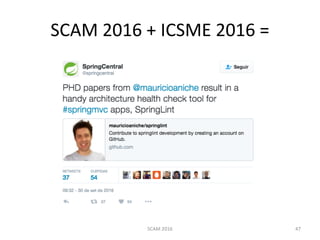 SCAM	2016	+	ICSME	2016	=
SCAM	2016 47
 