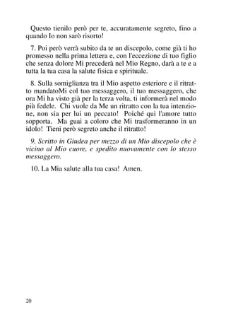 SCAMBIO DI LETTERE FRA ABGARO E GESU - 4.ed.2010 (Jakob Lorber)