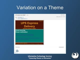 Variation on a Theme
 