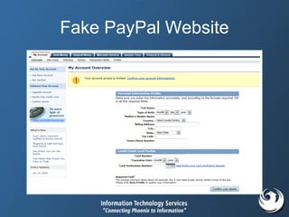 Fake PayPal Website
 