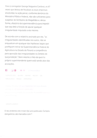 Blairo Maggi e o superintendente enroladão