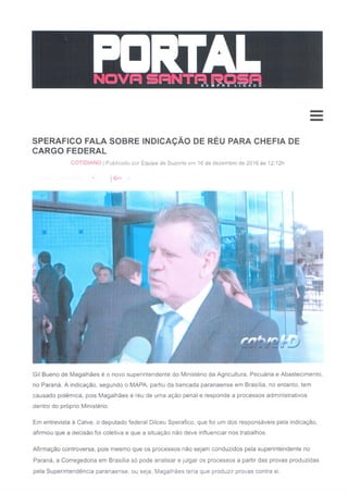 Blairo Maggi e o superintendente enroladão