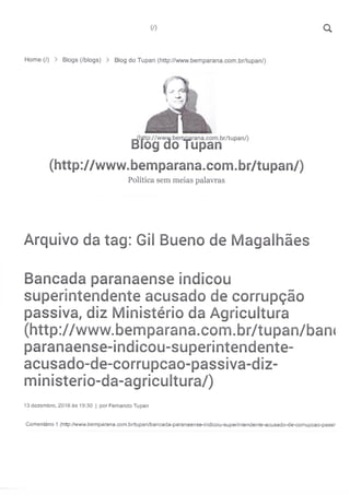 Blairo Maggi e o superintendente enroladão