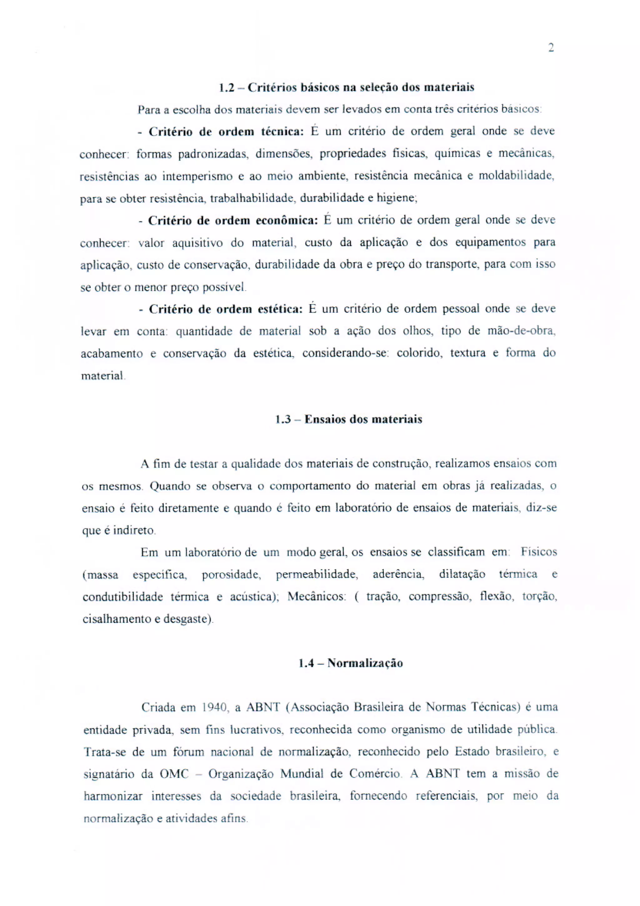 Tecnologia da Construção A