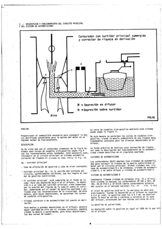 Cursillo de Carburación Solex.
