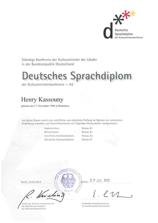 Deutsches sprach diplom DSD2 B1