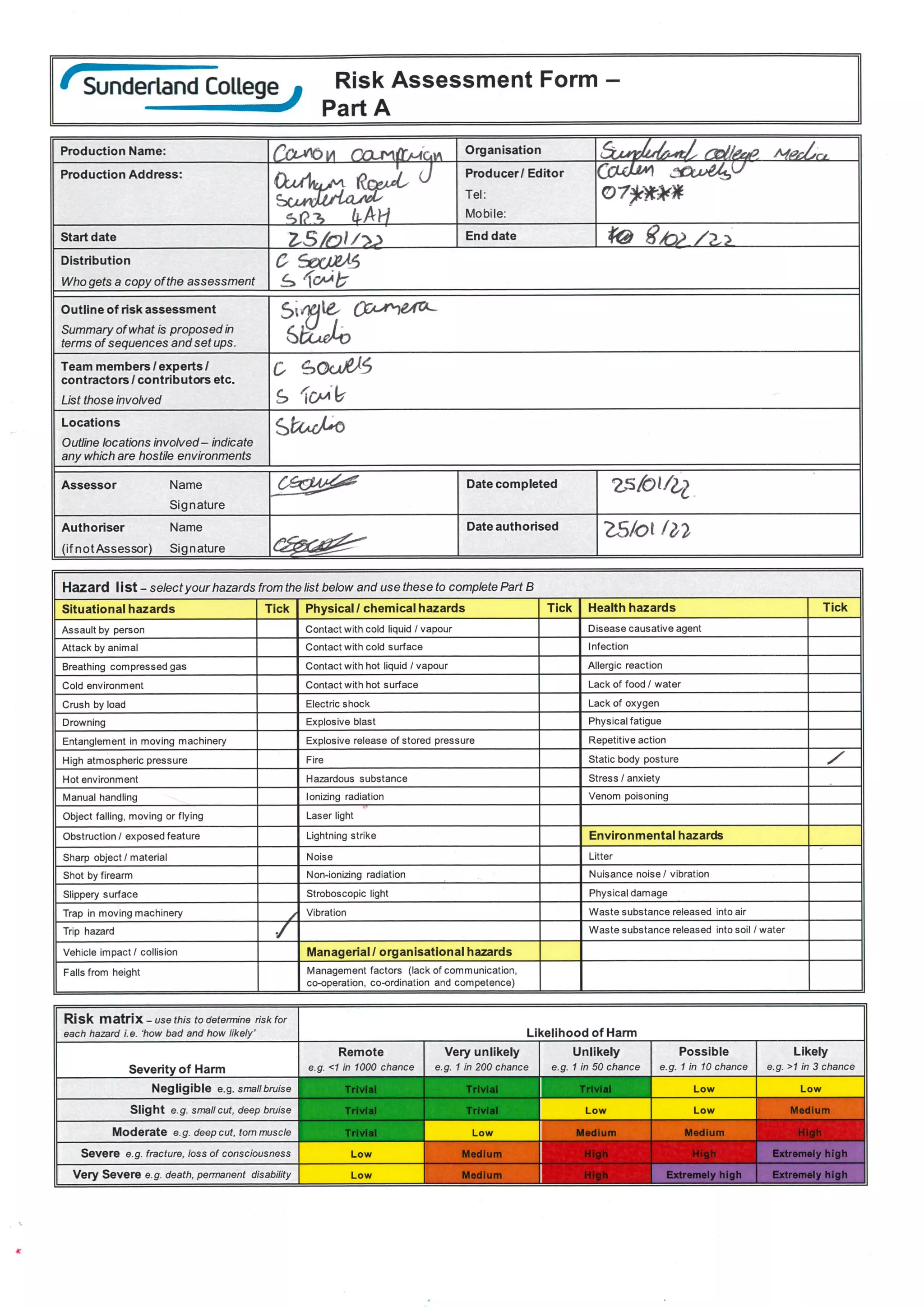 Canon risk assessment PDF