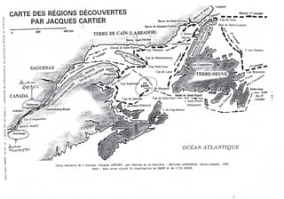Où se trouve l'île Brion nommée en l'honneur de Philippe Chabot de Brion sur la carte des découvertes de Jacques Cartier ?