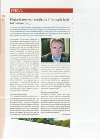 Article about archiving in healthare