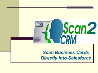 Scan Business Cards Directly Into Salesforce 