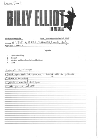 Billy Elliot meeting 3