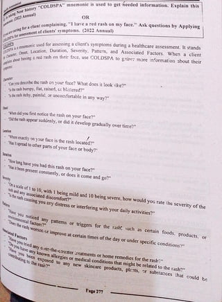 Health Assessment past papers for nurses with solution | PDF
