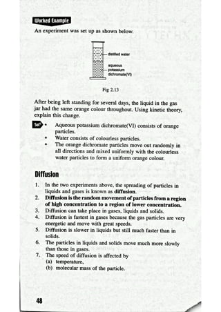 Quick notes on kinetic particle theory