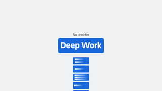 Deep Work
No time for
 