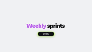 sprints
2020s
Weekly
 