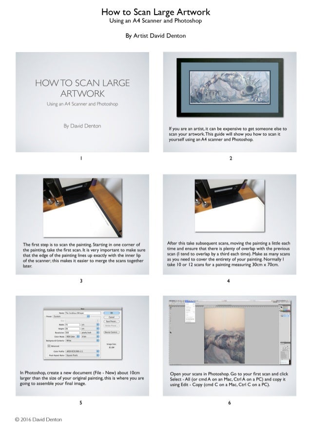 How to Scan Large Artwork Overview 1