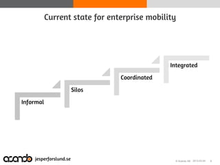 Scan dev 2013 Strategy for mobility - Jesper Forslund