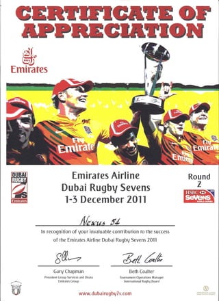 Emirates Airlines Dubai Rugby Sevens 2011