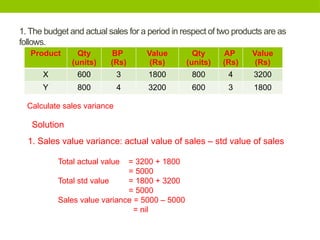Standard Costing and Variance Analysis Problems and solutions.pptx