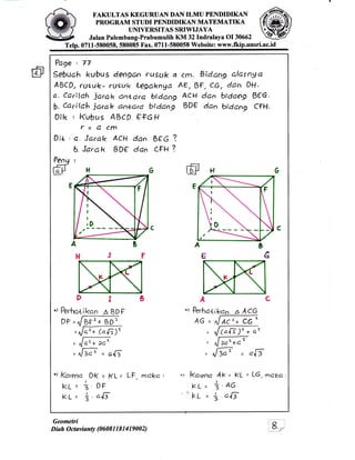 Geometri Tiga Dimensi