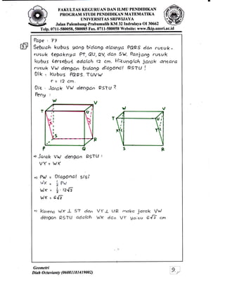 Geometri Tiga Dimensi
