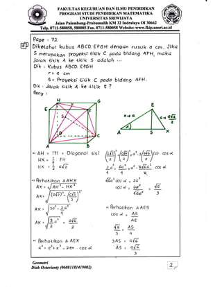 Geometri Tiga Dimensi